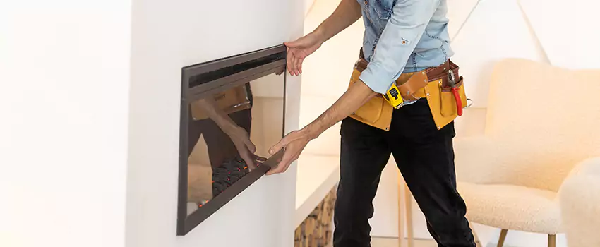 Metal Fireplace Installation in Victoria, Texas