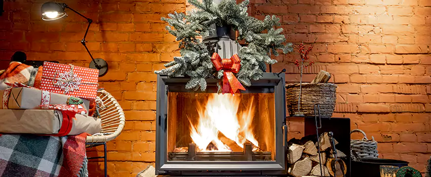 Travis Industries Linear Gas Fireplace Installation in Victoria, Texas
