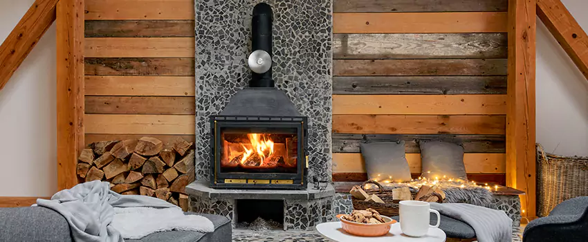 Thelin Hearth Products Direct Vent Gas Stove Fireplace Inspection in Victoria, Texas